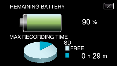 C4B5 remaining battery power